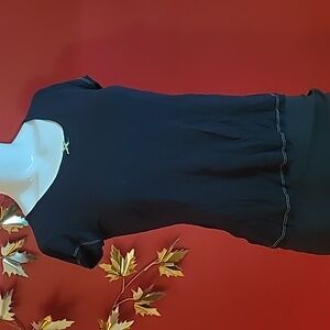 Simon Chang black Bamboo Top Size Small